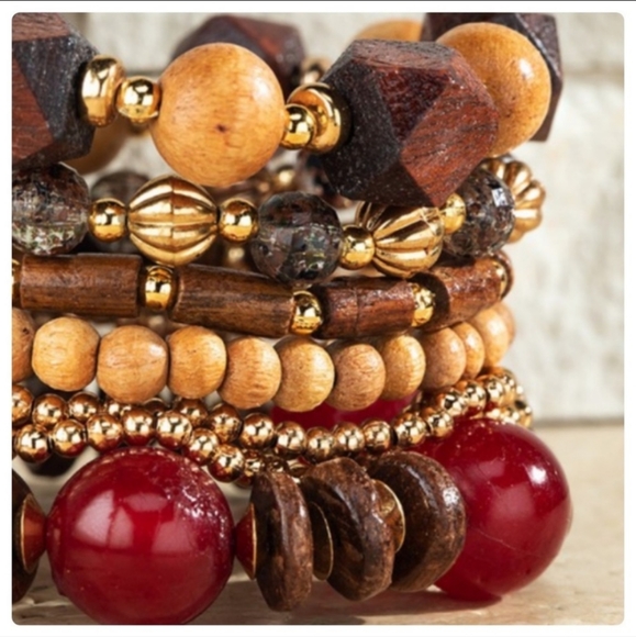 🥳🥳 Lined Stacked Bracelet - Picture 4 of 6